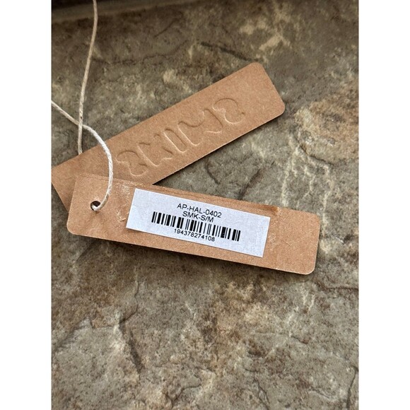 Skims Cozy Knit Halter Bra Top Smoke Size S/M - Picture 10 of 10